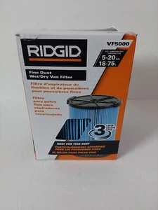 RIDGID 72952 Model VF5000 3-Layer Pleated Paper Vacuum Filter for RIDGID 5-20 - Picture 1 of 7
