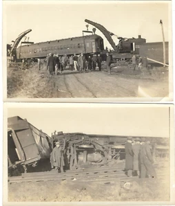 Old Photographs of Train Derail Circa 1930 - Picture 1 of 1