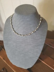 Vintage signierte Premier Designs silberfarbene Bali-Stil Kabelkette Gliederkette Halskette - Bild 1 von 3