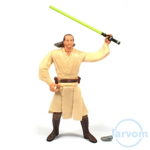 Star Wars 3.75" TPM Menace Episode 1 Jedi Master Qui-Gon Jinn Loose Complete - Picture 1 of 1