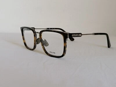 POLICE VPLF09-0509 Designer Eyeglasses Glasses Frames Havana and Ruthenium - Image 1 of 4