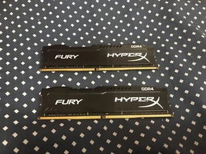 Kingston HyperX FURY DDR4 16GB DDR4-2400 CL15 (2x8GB) HX424C15FBK2/16 - Picture 1 of 3