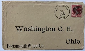 North Carolina Washington, NC Nice Washington Topical Item Stamp From & To Wash - Picture 1 of 2