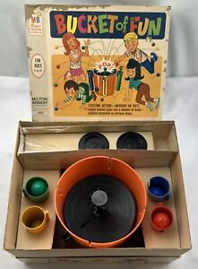 1968 Bucket of Fun Game by Milton Bradley Works in Good Condition FREE SHIPPING