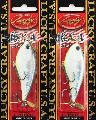 (LOTE DE 2) LUCKY CRAFT KELLY J UTILERÍA CEBO 1/2 OZ KJ-151 MS PISTOLA METAL SHAD H1342 Foto 1 de 2