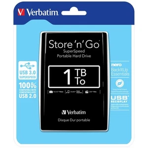 Verbatim 53023 externe Festplatte 2,5" HDD USB 3.0 Store n Go 1TB schwarz - Bild 1 von 5