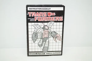 Muy bonito Transformers G1 Omega Supreme 1985 manual de instrucciones Hasbro de colección - Imagen 1 de 1