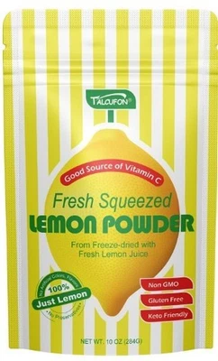 TALCUFON Freeze dried Fresh Squeezed Lemon Power