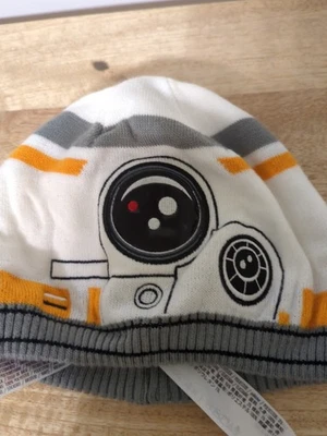 NUEVO CON ETIQUETAS Disney Star Wars BB-8 Reversible D-O Tejido Gorro Sombrero Rise of Skywalker Juventud Foto 1 de 3