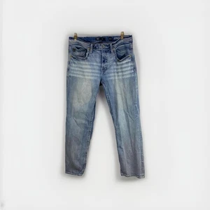 Pantalones de mezclilla rectos BKE Jeans para hombre 36x30 azul con hebilla Jake duraderos - Imagen 1 de 13
