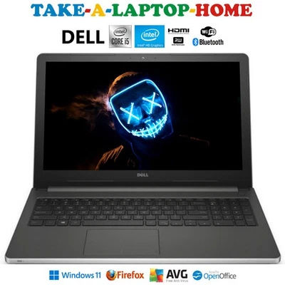 Dell Inspiron i5 Laptop HD 15.6" Widescreen Huge 1Tb HDD Windows11 Pro DVD/CD-Rw - Image 1 of 4