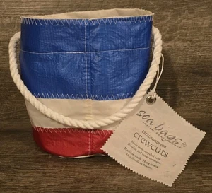 Sea Bags Maine x Crewcuts Red White & Blue Striped Bucket Bag...Free Shipping! - Picture 1 of 9