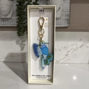 Schlüsselanhänger Haute Hippie Kolibri Taschenanhänger mit Perlen - Bild 1 von 5