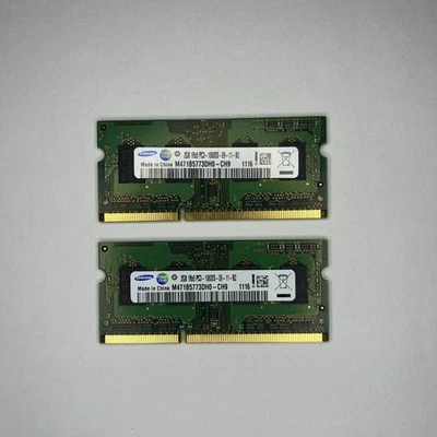 Samsung 4GB RAM (2x2GB) 1Rx8 PC3-10600S-09-11-B2  DDR3-1333MHz SO-DIMM Memory - Image 1 of 2