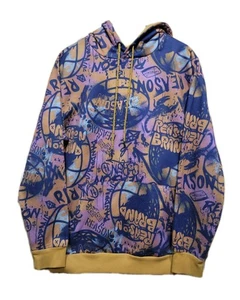 REASON Men's Graffiti Print Hoodie Mens Large Streetwear  - Picture 1 of 6