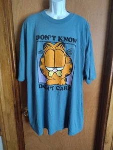 Garfield Don't Know Don't Care Men's 4XL T Shirt NWT - Picture 1 of 3