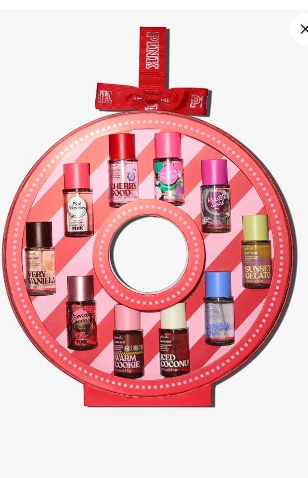 Victoria's Secret ROSA We Mist You Mini Body Spray Guirnalda Set Regalo 10 Botellas NUEVO Foto 1 de 1