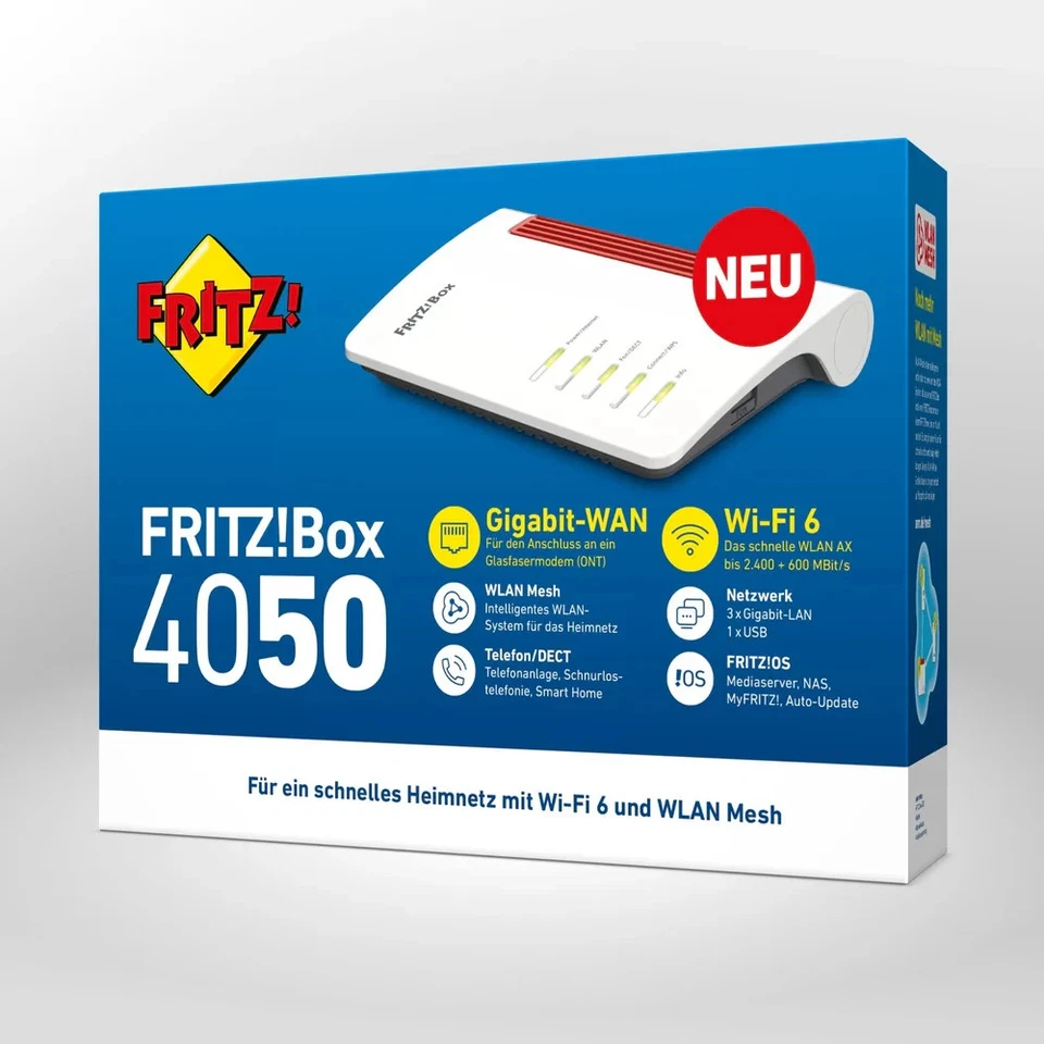 AVM WLAN Router FRITZ Box4050 Router 20003052 WLAN