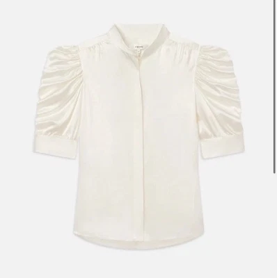 Blusa MARCO GILLIAN SEDA BLANCO ROTO MARFIL NUEVA CON ETIQUETAS PEQUEÑA $378 Ver Descripción Foto 1 de 4