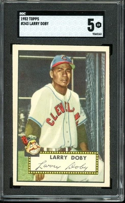 1952 Topps #243 Larry Doby Indians Salón de la fama SGC 5 EX Foto 1 de 2