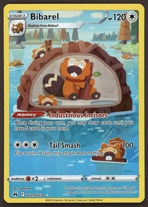 Bibarel GG25/GG70 Crown Zenith: Galarian Gallery Rare Holo - Picture 1 of 2