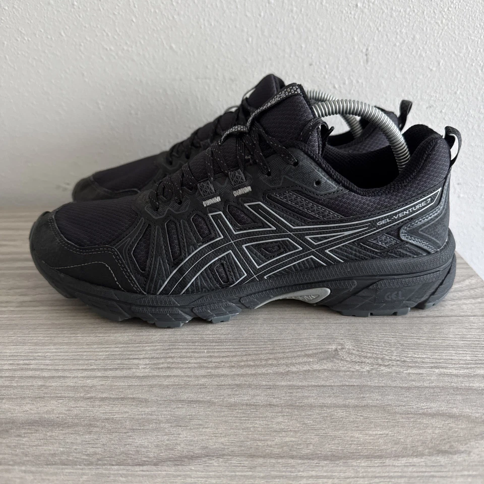 Zapatillas de Trail Running ASICS GEL-Venture 7 1011A560 Acolchadas Atléticas Negras EE. UU. 9.5 Foto 1 de 4