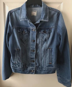 Old Navy Denim Jacket Women's Cotton Blend Medium Wash Classic casual size L - Picture 1 of 2