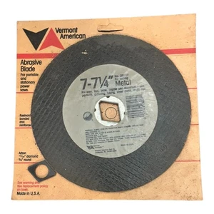 Hoja de corte de metal abrasivo Vermont American 7-1/4" 28027 NUEVA sellada - Imagen 1 de 4