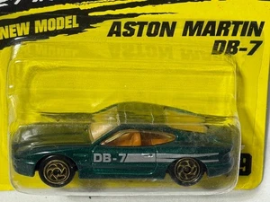 Matchbox Superfast #59 Aston Martin DB-7, Green w/ Silver Stripe, NIB, 1/64 - Picture 1 of 2