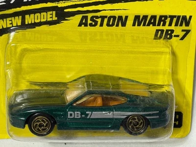 Matchbox Superfast #59 Aston Martin DB-7, Green w/ Silver Stripe, NIB, 1/64 - Image 1 of 2