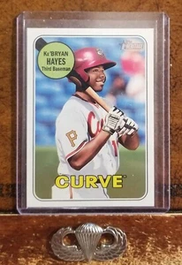 Ke'Bryan Hayes 2018 Topps Heritage Minor League MAGENTA BACK Parallel (32). - Picture 1 of 2