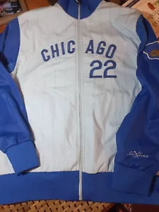 RARE Chicago Cubs Pikwakwad "Red Jacket" Cubbie Blue 22 sz Large Xlnt Warmup - Picture 1 of 11