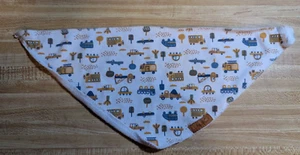 Babero Lila & Jack Bebé Niño 0-6 Meses Mezcla Algodón Blanco Equipo de Construcción - Imagen 1 de 2