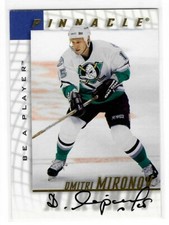 Dmitri Mironov 1997/98 Be A Player Autograph Card #170 Anaheim Mighty Ducks