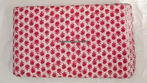 Material de acolchado de algodón indio de 10 yardas para correr tela floral s... - Imagen 1 de 4