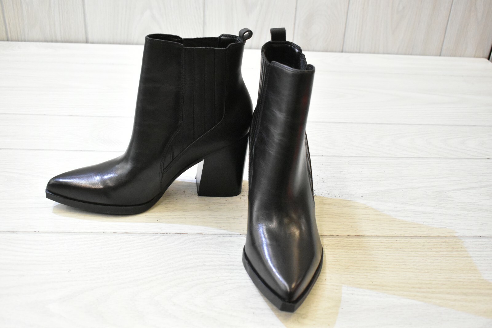 Marc Fisher Women's Mayden Dress Booties - Black Leather - Size 6.5M