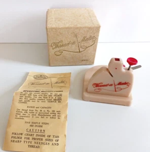 Vintage Thread a Matic Nadeleinfädler Hand Nähzubehör Box Anleitung - Bild 1 von 7