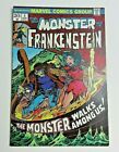 THE MONSTER OF FRANKENSTIEN #5 COMIC BOOK ~ 1973 MARVEL BRONZE AGE ~ VF