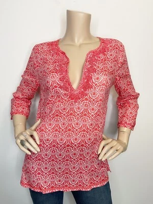 Traje de baño pequeño Saint Tropez West túnica con cuentas cuello en V algodón Foto 1 de 4