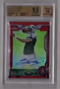 Bryce Petty RC 2015 Topps Chrome Red Refractor Auto  SSP 2/5 BGS 9.5 / 10 Auto - Picture 1 of 2