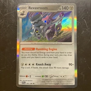 Pokémon TCG Revavroom Scarlet & Violet Base Set 142/198 Holo Holo Rare - Picture 1 of 3