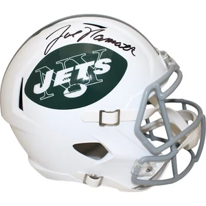 Joe Namath Autographed New York Jets TB 65-77 F/S Speed Helmet Beckett 48629 - Picture 1 of 4