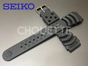 Seiko Z20 4HX0JB Black Rubber 20mm MONSTER Watch Strap for SKX779 SKX781 w/ PINS - Picture 1 of 11