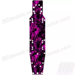 ProLine Pro 2 - Thick Chassis Protector Graphics - Dark Flames Pink - Picture 1 of 1
