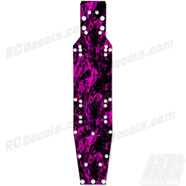 ProLine Pro 2 - Thick Chassis Protector Graphics - Dark Flames Pink - Image 1 of 1