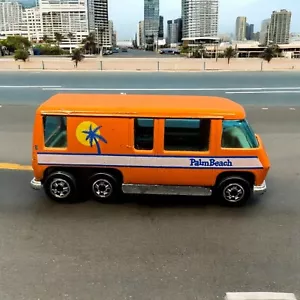 Vintage Hot Wheels GMC Palm Beach Motor Home Orange Hong Kong 1976 Black Walls - Bild 1 von 18
