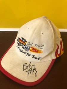 Vintage Bob Motz The Original Jet Truck Autographed Adjustable Hat With Flames - Picture 1 of 9