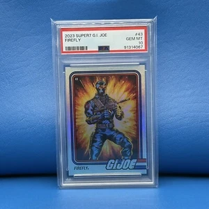 Rare PSA 10 POP 1 GI JOE 2023 SDCC Super 7 GEM MINT CHROME COBRA FIREFLY Card - Picture 1 of 2