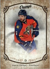 2015-16 Upper Deck Champ's Gold Variant Front #181 Aaron Ekblad SP