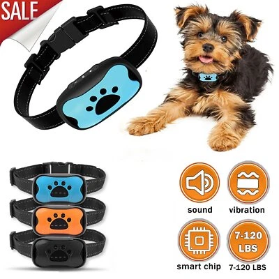 BEDEE 3in1 Anti Bell Hundehalsband Erziehungshalsband mit Ton und Vibration DE